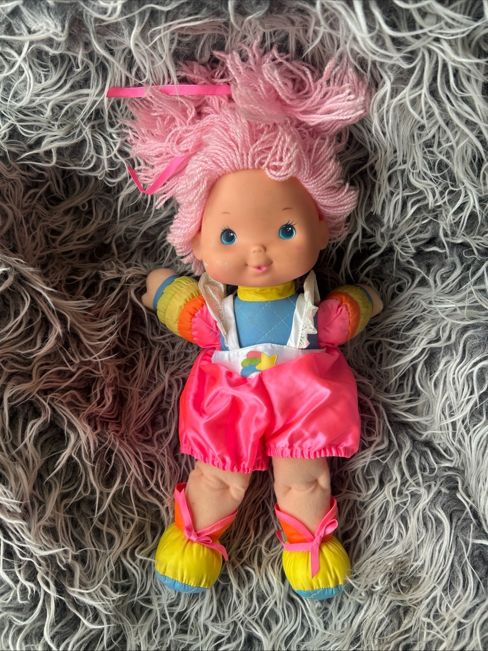 vintage 1983 Rainbow Brite Hallmark Tickled Pink doll 18”.